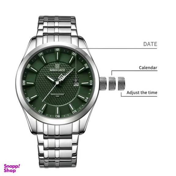 ساعت عقربه ای مردانه نیوی فورس مدل N80F32 کد SR/GR