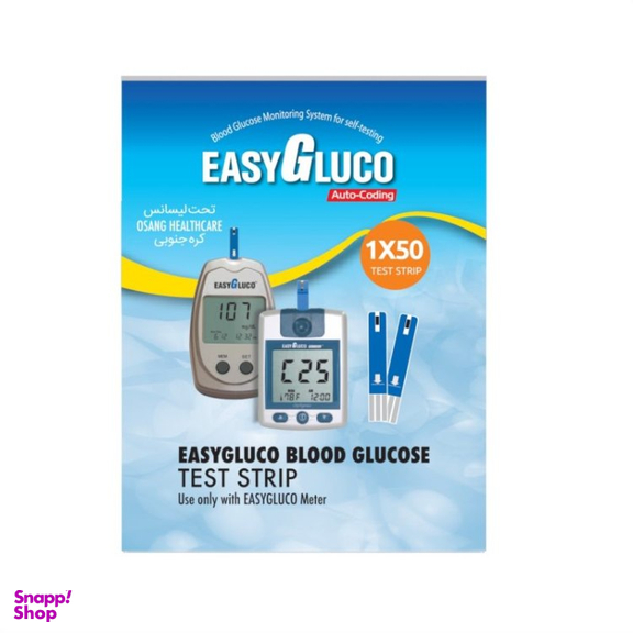 نوار سنجش قند خون ایزیگلوکو کد 1x50 بسته 50 عددی
