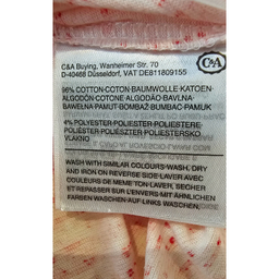 تیشرت زنانه سی اند ای کد 100 رنگ صورتی