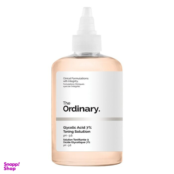 تونر دی اوردینری مدل گلیکولیک اسید 7% حجم 240 میلی لیتر