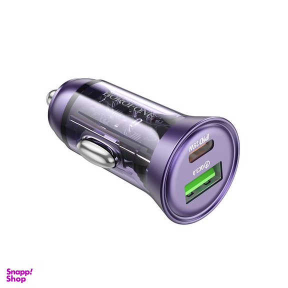 شارژر فندکی 25 وات بروفون مدل BZ26A PD+QC3.0