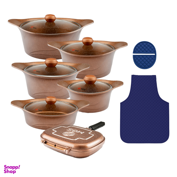 سرویس پخت و پز 15 پارچه ام جی اس طرح کره ای C کد 100000002969