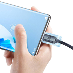 کابل سوپر فست شارژ USB به Type-C بیسوس مدل Crystal Shine CAJY000401 طول 1.2 متر