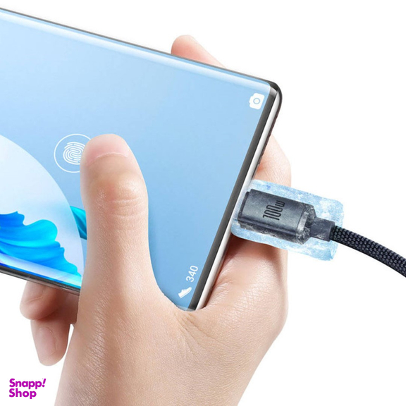کابل سوپر فست شارژ USB به Type-C بیسوس مدل Crystal Shine CAJY000401 طول 1.2 متر