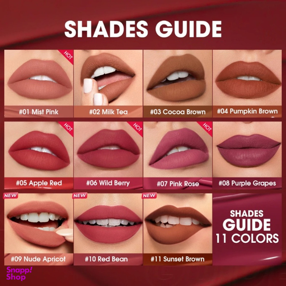 رژ لب مایع او تو او مدل لالی پاپ رنگ 01 mist pink