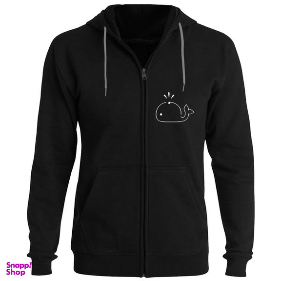 سویشرت زنانه مدل نهنگ کد F119 رنگ مشکی