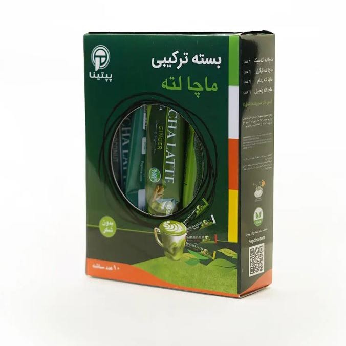 بسته ترکیبی ماچا لته پپتینا بسته 10 عددی