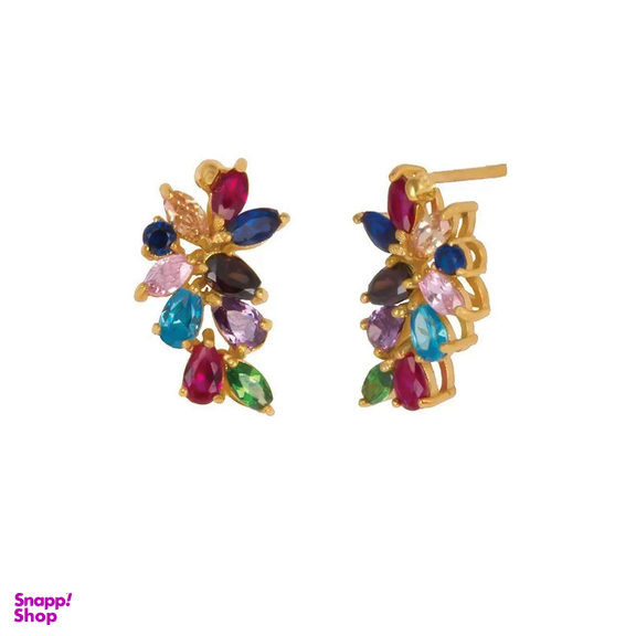 گوشواره طلا 18 عیار زنانه کاپانی مدل ke037