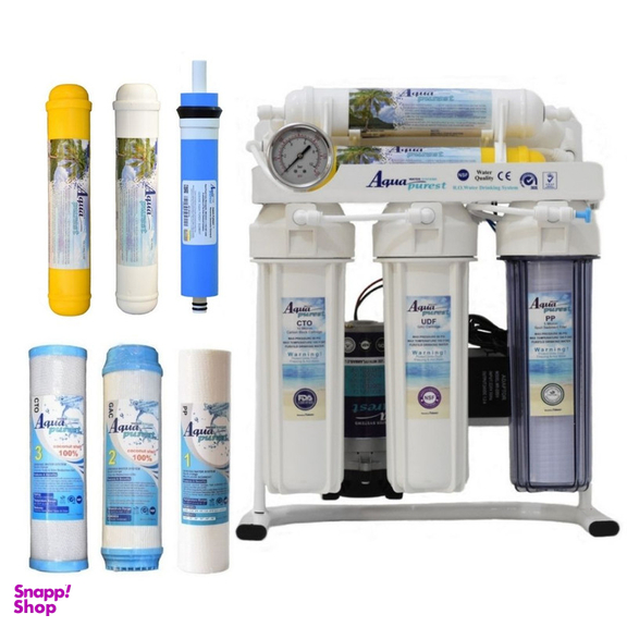 دستگاه تصفیه کننده آب آکوا پیورست مدل RO-NSF 6600 به همراه فیلتر تصفیه آب بسته 6 عددی