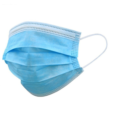 ماسک تنفسی استریل شده مدل ضد حساسیت رنگ آبی بسته 50 عددی