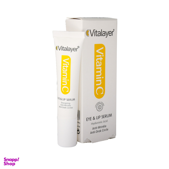 سرم دورچشم و لب ویتالیر مدل Vitamin C حجم 15 میلی لیتر