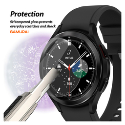 محافظ صفحه نمایش سامورایی مدل HAKU مناسب برای ساعت هوشمند سامسونگ Galaxy Watch 4 46mm
