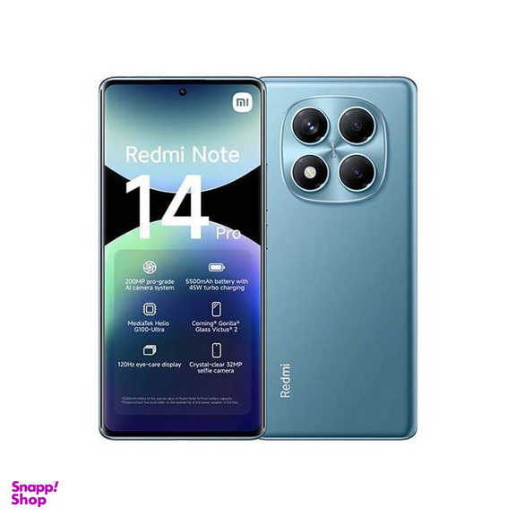 گوشی موبایل شیائومی مدل Redmi Note 14 Pro 4G دو سیم کارت ظرفیت 256 گیگابایت رم 8 گیگابایت