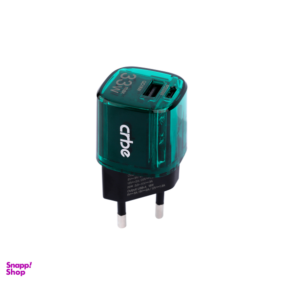 شارژر دیواری 33 وات کربی مدل CR-R102 GaN