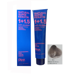 رنگ مو پینک ویژوال شماره 10.1 رنگ بلوند خاکستری پلاتینه حجم 120 میلی لیتر