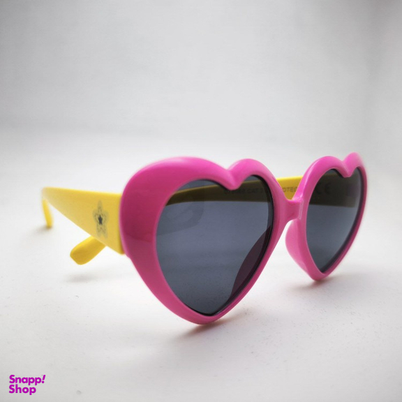 عینک آفتابی دخترانه سیتی ویژن مدل پلاریزه دخترانه کد 078068 طرح قلب رنگ صورتی