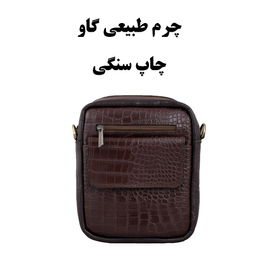 کیف رودوشی چرم طبیعی طرح لزار تمساحی کد 0787