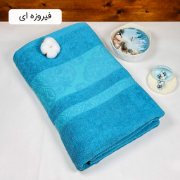 حوله حمامی دنیز طرح آنیسا سایز 100×160 سانتی متر