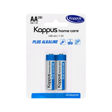باتری قلمی کاپوس مدل Home Care Plus Alkaline AA بسته دو عددی