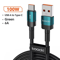 کابل تبدیل USB به Type-C توکی مدل 100W TQ-X12 طول 2 متر