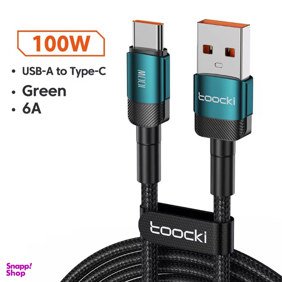 کابل تبدیل USB به Type-C توکی مدل 100W TQ-X12 طول 2 متر