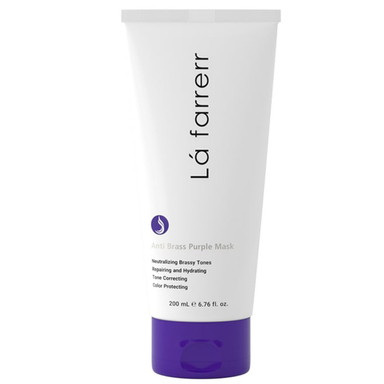 ماسک مو ضد زردی لافارر مدل Purple مناسب موهای دکلره و رنگ شده حجم 200 میلی لیتر