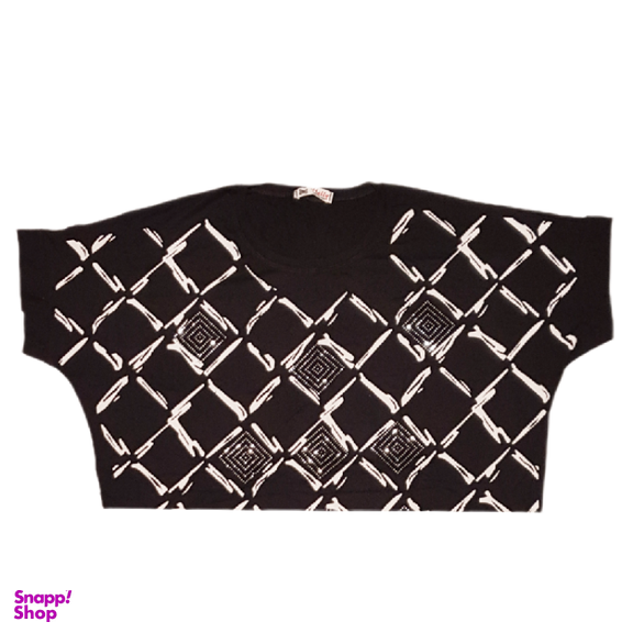 تیشرت زنانه کد 10100 رنگ مشکی