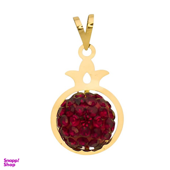 پلاک گردنبند طلا 18 عیار زنانه مدل انار کد 00333 طرح انار