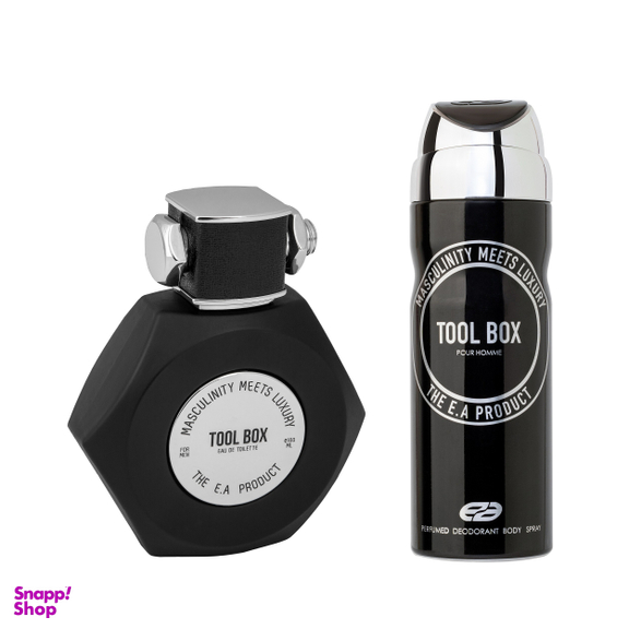 ادو تویلت مردانه عماد آرا مدل Tool Box حجم 100 میلی لیتر به همراه اسپری خوشبو کننده بدن مردانه عماد آرا مدل Tool Box حجم 200 میلی لیتر