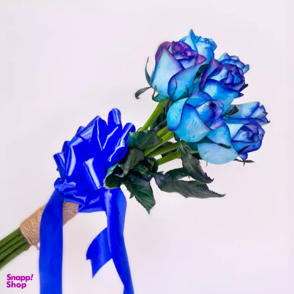 دسته گل رز طبیعی گل باختر کد 21896