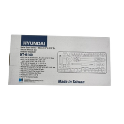 آچار بکس هیوندای مدل HT-9140 مجموعه 40 عددی