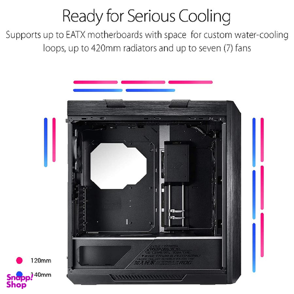 کیس کامپیوتر ایسوس مدل GX601 ROG Strix Helios White Edition