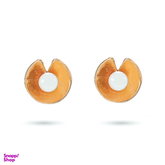 گوشواره طلا 18 عیار زنانه میلی گالری مدل میخی مرواریدی کد MT1239