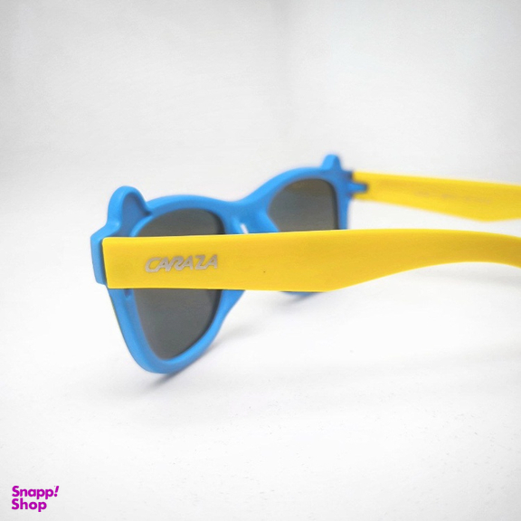 عینک آفتابی کارازا بچگانه مدل قورباغه پلاریزه کد S8132_C5 طرح شخصیت کارتونی رنگ آبی