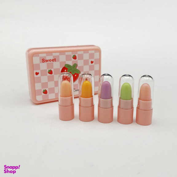 رژ لب جامد دراگون رانی مدل حرارتی کپسولی بسته 5 عددی