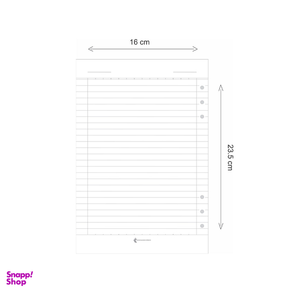 دفتر کلاسوری 100 برگ پدیده نقش مدل 6 حلقه کلاسيک طرح آدم فضايی کد 134