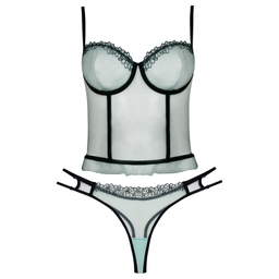 ست شورت و سوتین زنانه برتا مدل فنردار شیشه ای کد 5111-2261 رنگ سبز روشن