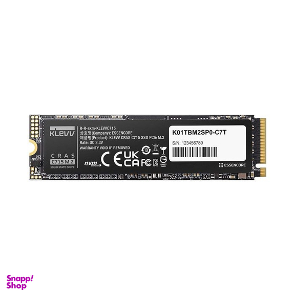 حافظه SSD اینترنال کلو مدل M.2 NVMe Klevv CRAS C715