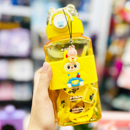 قمقمه مدل لبوبو حجم 650 میلی لیتر به همراه آویز شب تاب مجموعه 2 عددی