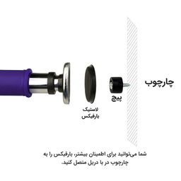 بارفیکس تن زیب سه لول قطر 28 مقاومت 90 کیلو