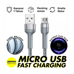 کابل تبدیل USB به micro-usb ریمکس مدل RC-124m به طول 1 متر