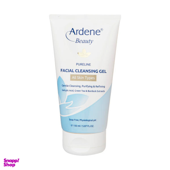 ژل شستشو صورت آردن مدل Pureline مناسب انواع پوست حجم 150 میلی لیتر