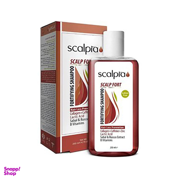 شامپو تقویت کننده مو اسکالپیا مدل Zinc حجم 200 میلی لیتر