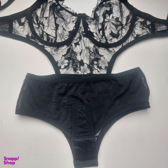 بادی زنانه نوشه پوش کد 90001 رنگ مشکی