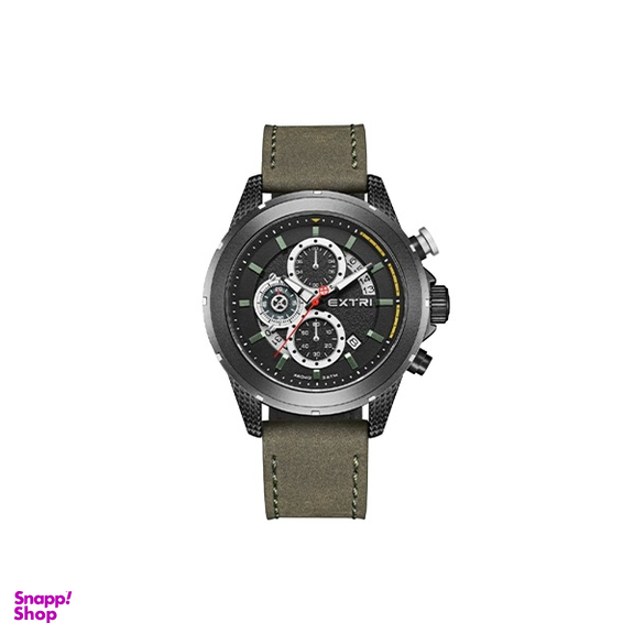 ساعت عقربه ای مردانه اکستری کد X6040-D رنگ مشکی سبز تیره