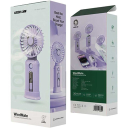 پاوربانک و پنکه دستی گرین لاین مدل Wind Mate ظرفیت 10000 میلی‌ آمپر ساعت