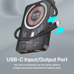 پاوربانک بی سیم پرومیت مدل TRANSPACK-10 ظرفیت 10000 میلی آمپر ساعت