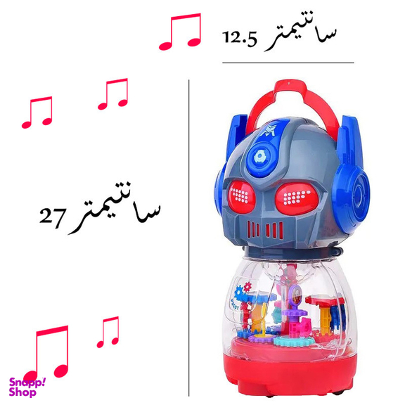 اسباب بازی ناب سل مدل چرخ دنده ای قلک طرح رباتی موزیکال