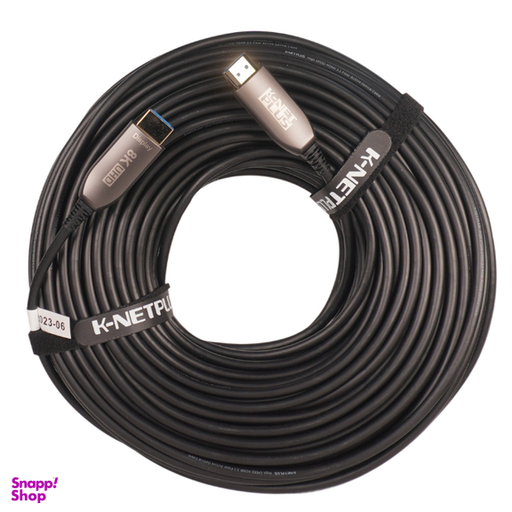 کابل 2.1 HDMI فیبر نوری کی نت پلاس مدل KP-A163 طول 50 متر