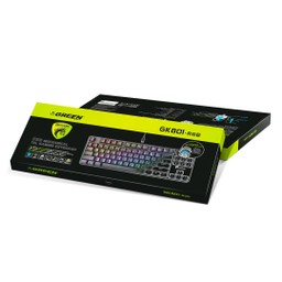 کیبورد گیمینگ مکانیکال گرین مدل GK801-RGB